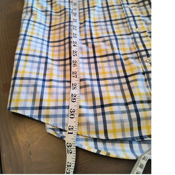 Lands End Button Down Shirt Men's L/T 16-16.5 Traditional Fit Check Long Sleeve - Picture 9 of 15